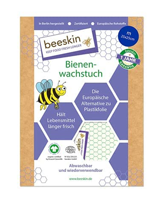 beeskin - Bienenwachstuch medium, 1 Stück