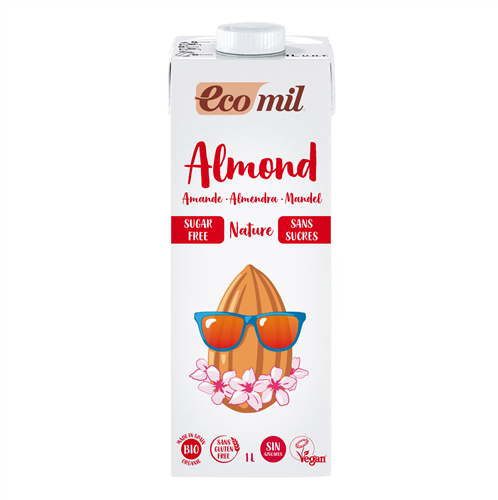 Ecomil - Mandel Drink Nature zuckerfrei, 1 Liter