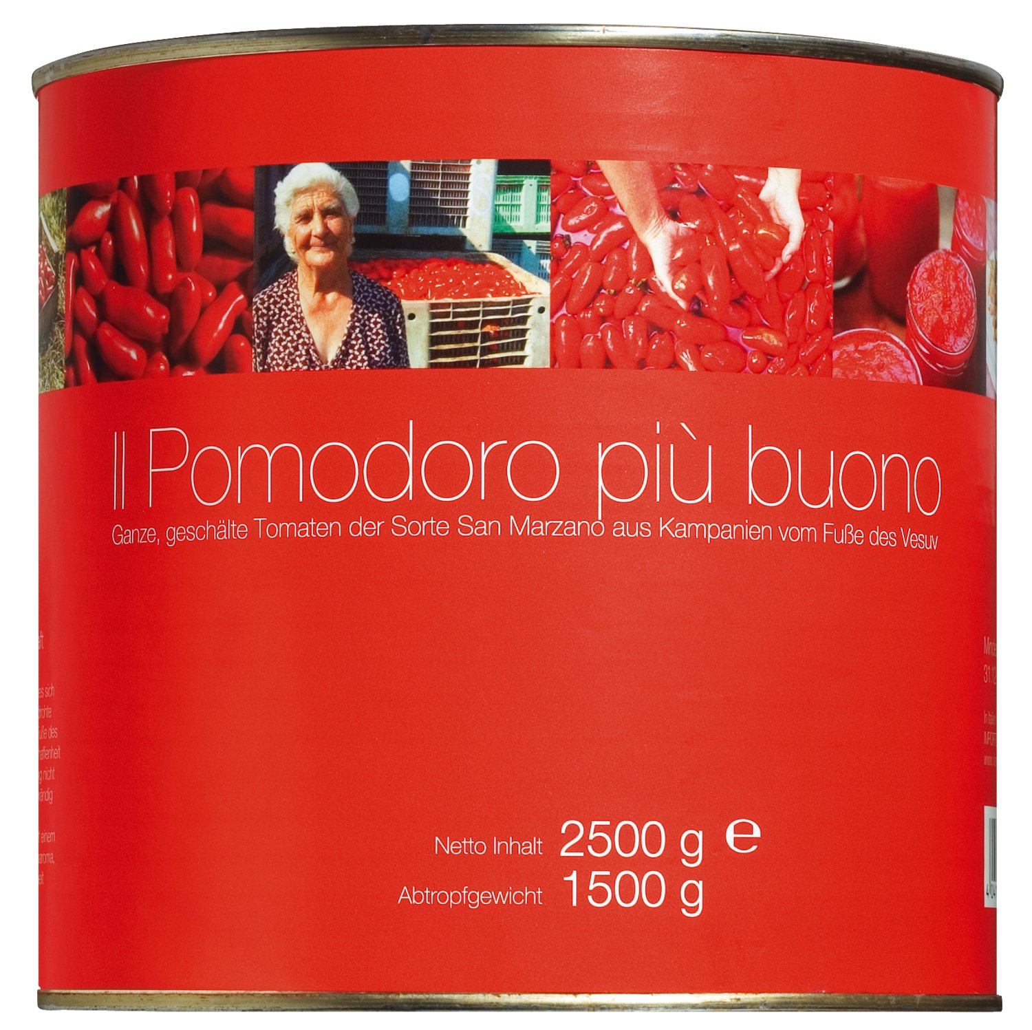 Il pomodoro più buono - Pomodori pelati di San Marzano, 2500 g Dose