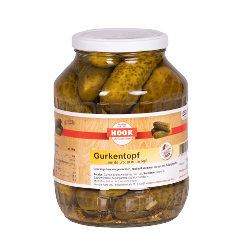 Gurkentopf, 850 g Glas Gurkentopf, 850 g Glas