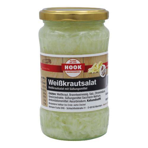 Weißkrautsalat, 6 x 190 g Glas