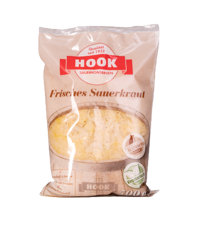 Frisches Sauerkraut, 5 x 500 g Beutel Frisches Sauerkraut, 5 x 500 g Beutel