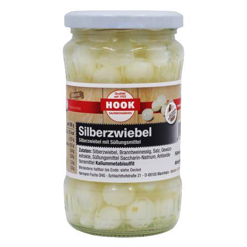 Silberzwiebeln, 6 x 190 g Glas